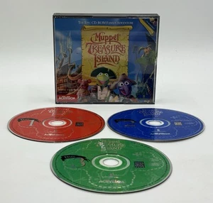 Muppet Treasure Island 3-Disc CD-ROM Software Windows 3.1x/95 Hybrid - Picture 1 of 6