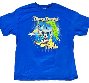 Vintage Neu mit Etikett Disney Dreams Florida T-Shirt Gr. XL blau RAR Mickey Mouse - Bild 1 von 8