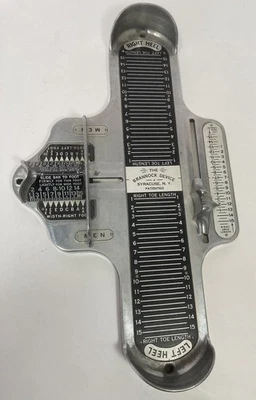 Vintage The Brannock Device Men's Shoe Size Foot Measurement to Size 15 - Image 1 of 4