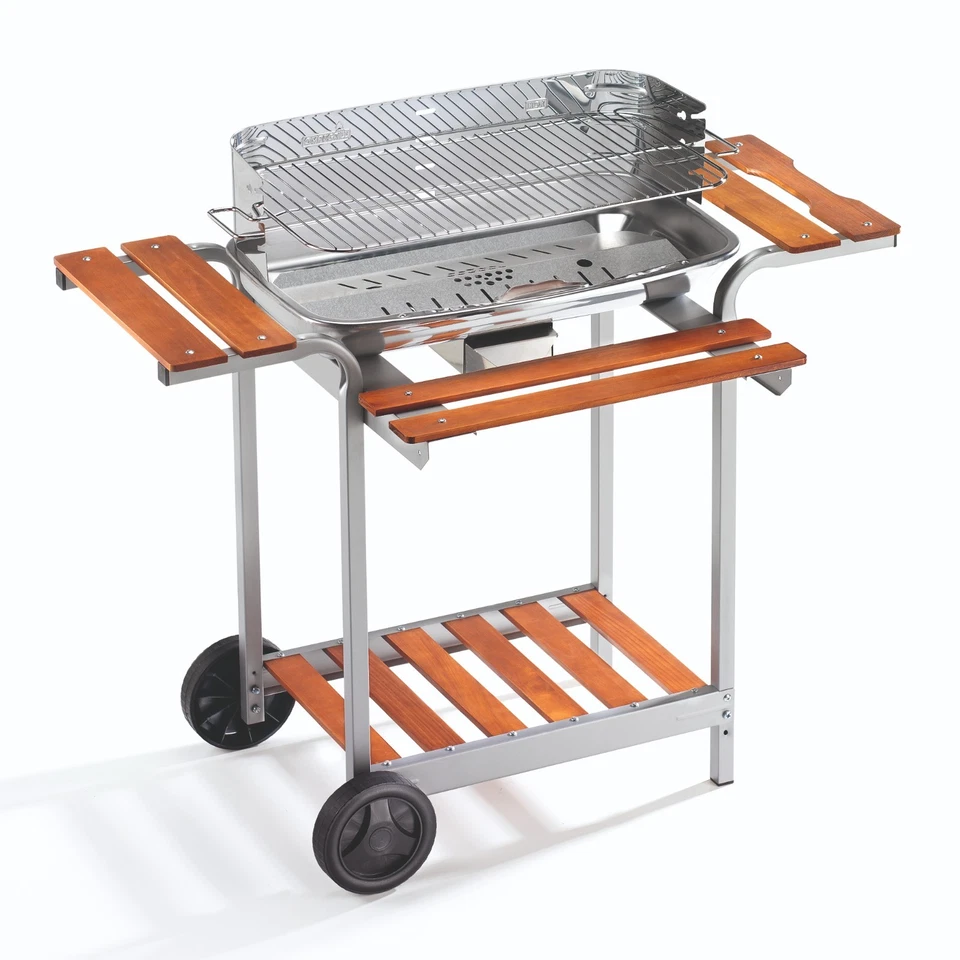 Barbecue a Carbone carbonella in acciaio inox OMPAGRILL 60-40/pro/c
