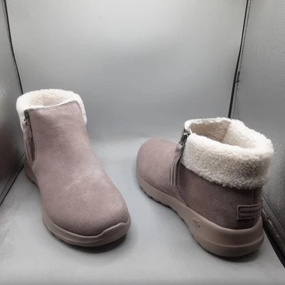 Botas acogedoras Skechers On The Go Joy Happily para mujer 9M marrón topo A118 Foto 1 de 4