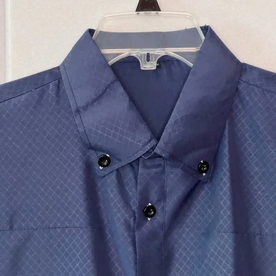 Camisa de manga larga grande para hombre 2X y 3X con botones 100 % algodón resistente a las arrugas Foto 1 de 4