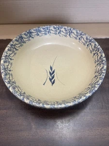 Cuenco de pasta Robinson Ransbottom Roseville Pottery 12 pulgadas EE. UU. - Imagen 1 de 9