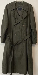 Nautica Mens 44R Green Water Repellent Removable Warmer Long Trench Coat! AZ18 - Picture 1 of 11