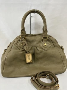Marc Jacobs Classic Q 2-way Handbag with Shoulder Khaki - Picture 1 of 18