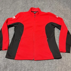 Veste Spyder femme extra large rouge faux col fermeture éclair complète manches longues extérieur - Photo 1/12