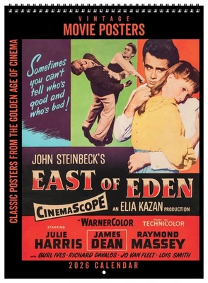 Asgard Press 2026 Vintage Movie Posters Deluxe Wall Calendar, 11"x15"