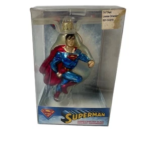 Vintage 1996 superman christmas glass ornament - Picture 1 of 8
