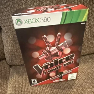 XBOX 360 THE VOICE I want You Big Box Bundle Microphone & Game Brand New Sealed - Picture 1 of 2