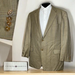 Abrigo deportivo Joseph Abboud Twill hecho en EE. UU. para hombre 46L multicolor a cuadros dos botones - Imagen 1 de 12