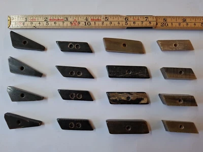 Genuine Horn Toggles, super shapes, widths, sizes, packs of 8-unique and natural - Image 1 of 4