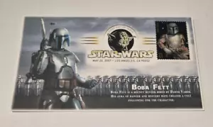Star Wars USA Stamp & envelope BOBA FETT First Day issue 2007 - Picture 1 of 2
