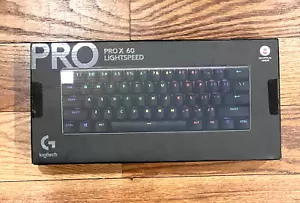 Logitech G Pro X 60 Lightspeed Wireless Gaming Keyboard Black - Brand NEW! - Picture 1 of 7