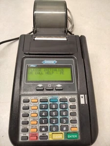 Hypercom T7Plus Credit Card Terminal with Built-In Printer & Power Supply - Picture 1 of 6
