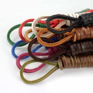 1 Pair 80cm Leather Shoelaces Beanie Shoestrings Boot Shoes Laces Multi-color - Zdjęcie 1 z 22