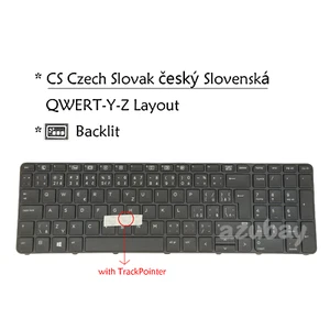 Teclado para portátil CS checo eslovaco para HP Probook 650 G2, 650 G3, 655 G2 G3 retroiluminado - Imagen 1 de 7