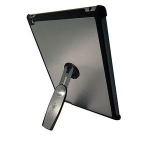 Custodia posteriore rigida in alluminio qualità argento iPad 3 con supporto rotazione 360  - Foto 1 di 3