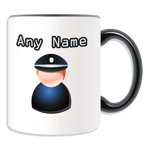 Regalo Personalizado Taza de Policía Caja de Dinero Taza Icono Diseño Nombre Policía PC Oficial - Imagen 1 de 21