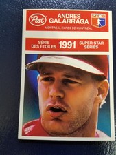 Andres Galarraga Len Dykstra 1991 Post Canada Series Miscut RARE Oddball