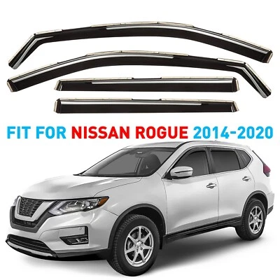 Protectores de lluvia viseras de ventilación para Nissan Rogue 2014-2020 Foto 1 de 4