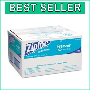 High-Quality 1 Gallon Double-Zipper Freezer Bags with Write-On Labels - 250 Ct - Picture 1 of 6