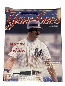 6/1/89 N.Y. YANKEES MAGAZINE YANKEES-METS PHOTO SPREAD ISSUE NM      GROBEE1957