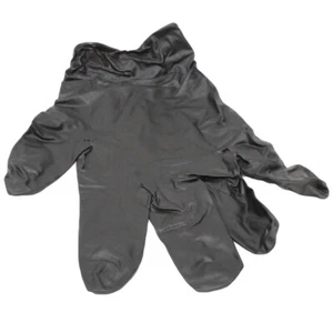 Heavy Duty Disposable Nitrile Gloves Black 50 Pairs Medium MDNPFHDM - Picture 1 of 5