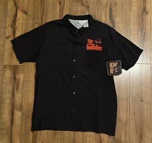 #382 The Godfather Men’s Shirt Rayon Small Multicolored 2 Sided Design - Picture 1 of 8