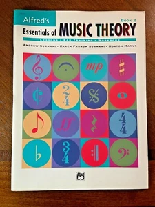 Alfred's Essential of Music Theory- Book 2- Lessons, Ear Training, Workbook 1998 - Picture 1 of 5