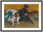 Edgar Degas - Warten, Frame & Passepartout