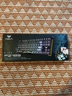 AULA FZ-183 Wind Wired Gaming Keyboard Backlit Hot Swappable Color Changing USB - Image 1 of 2