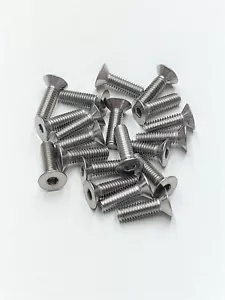 Stainless Steel 4x14mm Flat Head Machine Screws Hex (20) AR722414 ARRMA NEW - Picture 1 of 1