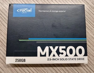 Cruicial MX500 250GB SSD, SATA, 2.5" Internal Drive (CT250MX500SSD1) - Afbeelding 1 van 3