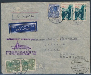 Zeppelin Viaggio in Sud America 1933 Linea di Alimentazione Olanda al Brasile (1560) - Foto 1 di 2
