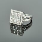 1.1 Ct Diamond Engagement Art Deco Wedding Ring 14k White Gold Fine Jewelry