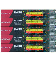 Nataraj Fluro Prints Rubber Tipped Pencils For Draw And Write Set Of 5