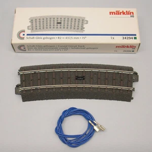 Marklin 24294 Binario C - Curva 15° R2 437,5mm con Contatto per Automatismi - Foto 1 di 1
