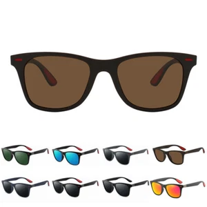Classic Polarized Sunglasses Men Women Square Frame Driving Sun Glasses Eyewear - Picture 1 of 21