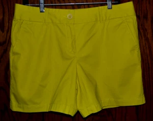 Loft Ann Taylor The Riviera Short Shorts Chartreuse Size 8 - Picture 1 of 8