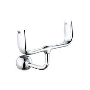 Shower Riser Rail Bracket Telephone Style 18mm Chrome Solid Brass ENKI B10 - Picture 1 of 3