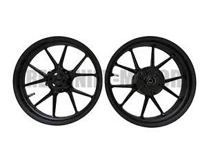 Front & Rear Black Wheel Rims for KTM Duke 390 (2017-2019) - OEM Replacement - Picture 1 of 6