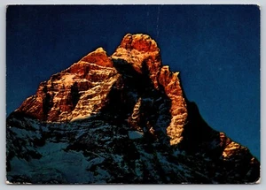 Postal - Europa Suiza Monte Cervino al atardecer 15 - Imagen 1 de 2