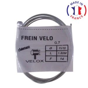 VELOX BIKE BRAKE CABLE FRONT MTB UNIVERSAL 1.80M 1.5MM STEEL CYCLE BIKE VINTAGE - Picture 1 of 1