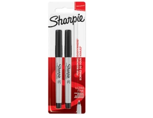 Sharpie Permanent Markers | Ultra Fine Point for Precise Marks | Black Ink | 2 - Picture 1 of 4