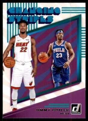 2019-20 Donruss Changing Stripes Jimmy Butler Miami Heat/Philadelphia 76ers #1 - Image 1 of 2