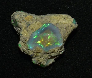 Ópalo seco áspero 17,20 quilates natural etíope Welo ópalo crudo ópalo de fuego piedra preciosa - Imagen 1 de 4