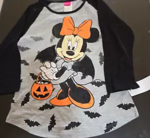 Girl's Disney Minnie Mouse Halloween Bat T-Shirt - Size XL - New! - Picture 1 of 1