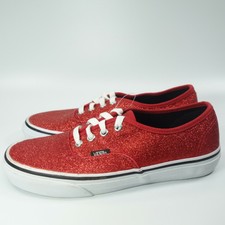 red glitter vans