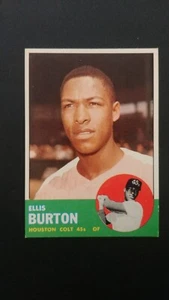1963 Topps Baseball card # 262 Ellis Burton ( VG to EX ) - Picture 1 of 2