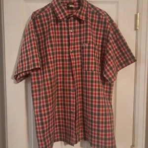 Vintage Solo Semore Red Plaid Button Up Shirt Large 90s Y2K Skate - Picture 1 of 12
